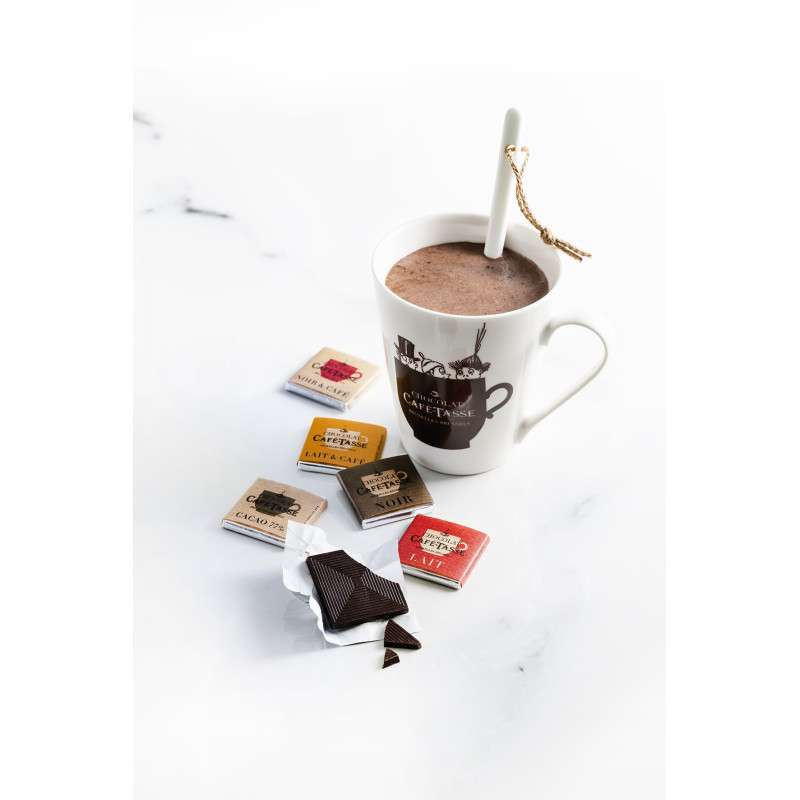 Réglette 15 carrés de chocolats assortis