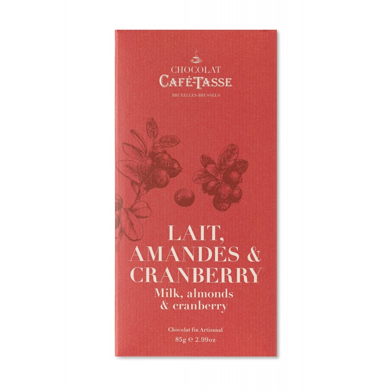 Chocolate Lait Amandes & Cranberry